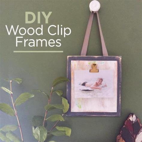 DIY Wood Clip Frames to Display Photos: An Easy Home Decor Idea