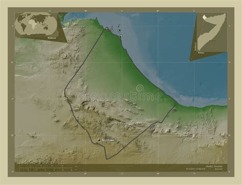 Awdal, Somalia. Wiki. Labelled Points of Cities Stock Illustration - Illustration of capital ...