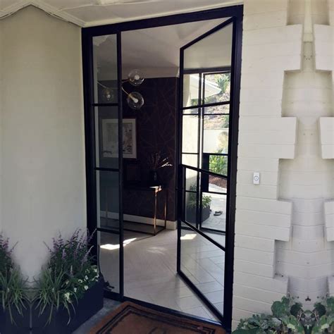 Black Framed Steel Glass Doors