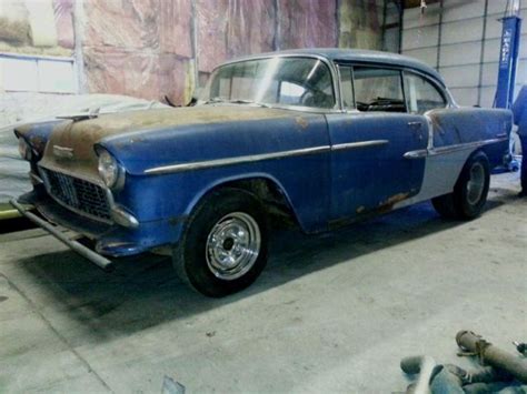 55 Chevy Bel Air 2 dr hardtop hot rod project, gasser, rat rod, drag race car - Classic ...