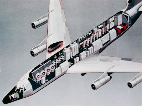 RC135- X-Ray view of Rivet Amber showing her crew positions and seven megawatt phased-array ...