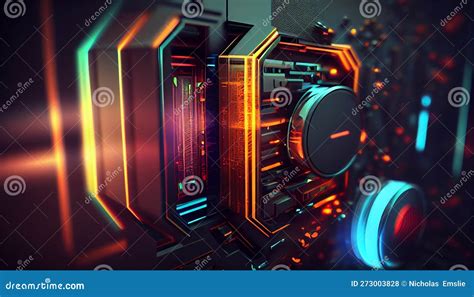 High Tech Digital Background Wallpaper Stock Illustration ...