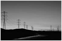 Black and White Pictures of Power Lines - stock photos and fine art prints