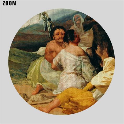 Printable Witches Sabbath painting by Francisco Goya - witchcraft art