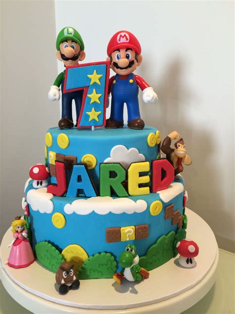 Luigi Cake, Mario Kart Cake, Mario Bros Cake, Super Mario Bros Birthday ...