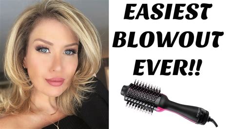 EASIEST BLOWOUT EVER! REVLON ONE STEP HAIR DRYER AND STYLER REVIEW ...