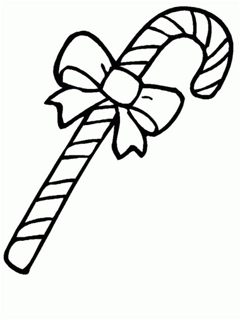 Get This Free Picture of Candy Cane Coloring Page 94434