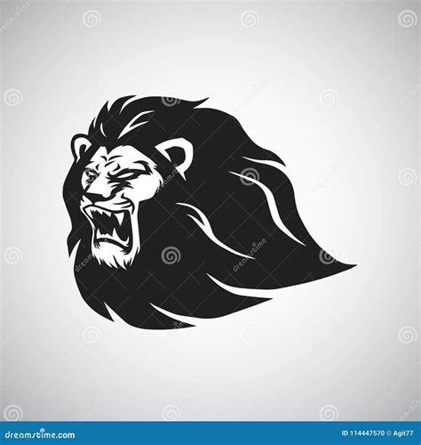 Lion Roar Logo Vector Mascot Design Stock Vector - Illustration of ...