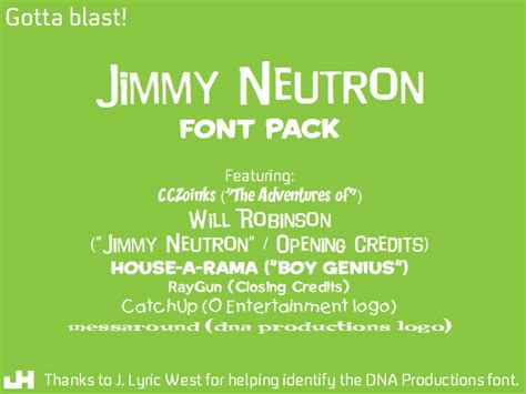 Jimmy Neutron Font Pack by Platyfanatic1 on DeviantArt