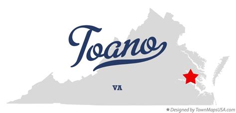 Map of Toano, VA, Virginia