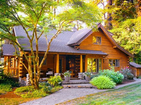 Log Cabin Landscaping Ideas And Design Tips