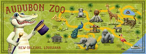 Map of Audubon Zoo, New Orleans on Behance