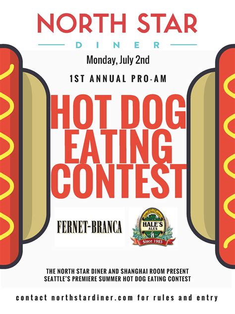 1st Annual Summer Hot Dog Eating Contest! | North Star Diner & Shanghai Room