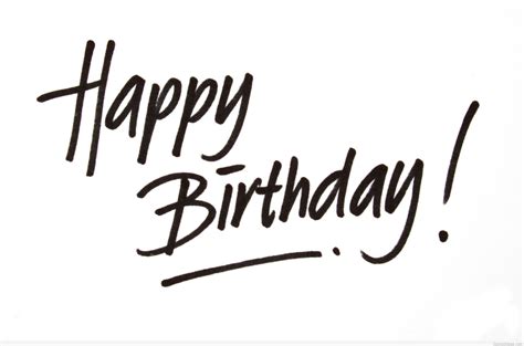 Happy Birthday Images Black And White | Free download on ClipArtMag