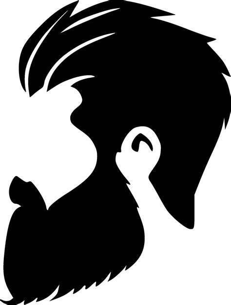 Beard, Minimalist and Simple Silhouette - Vector illustration 42371440 ...