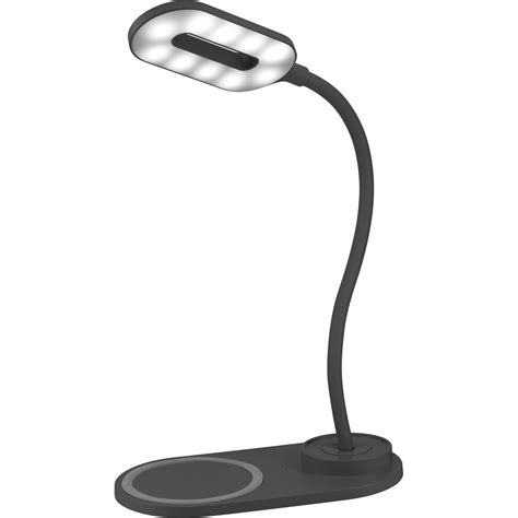 ChargeWorx Desk Lamp with 10W Wireless Charging Pad CX5308BK B&H