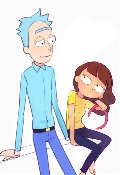 Rick and Morticia, Rick Sanchez, Morticia Smith, Rick and Morty, fanart, edit, gender bend Rick ...