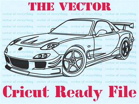 Japanese Sports Car Rx7 SVG Vector Cut File Cricut - Etsy Singapore