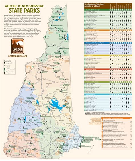 New Hampshire state parks map - Ontheworldmap.com