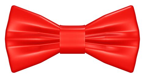 Realistic 3D Red bow tie cutout 8477273 PNG