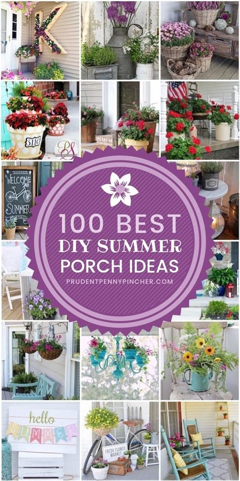 100 DIY Summer Front Porch Ideas - Prudent Penny Pincher
