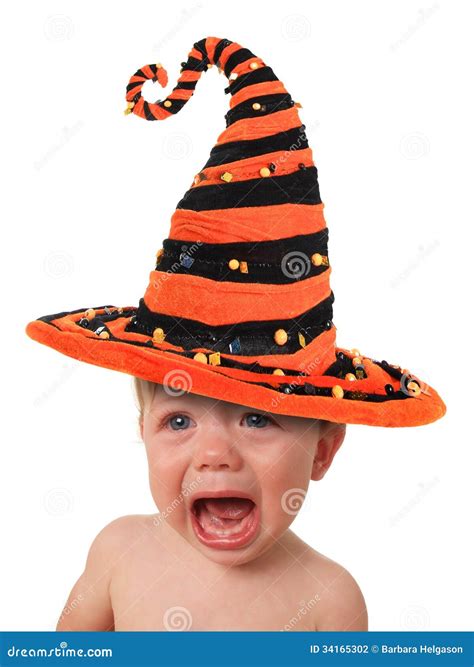 Crying Halloween baby stock photo. Image of expression - 34165302