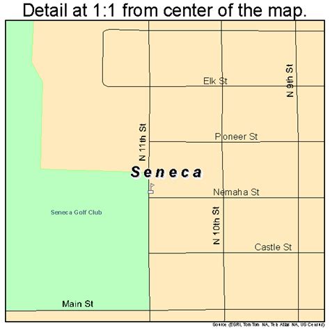 Seneca Kansas Street Map 2063950