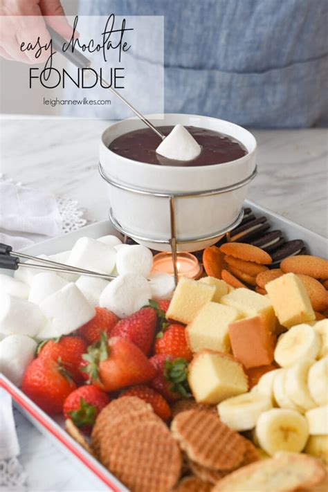 Easy Chocolate Fondue Recipe | Leigh Anne Wilkes