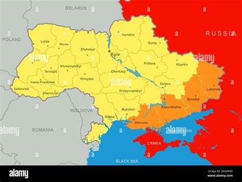 Ukraine map after referendums in Donetsk, Luhansk, Kherson and ...