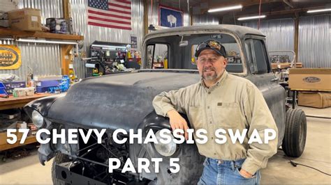 57 Chevy Truck on a Tahoe Chassis Swap Part 5! - YouTube