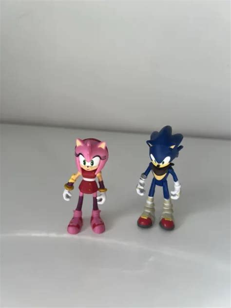 TOMY SEGA SONIC The Hedgehog Sonic Boom Amy Rose Poseable Action ...