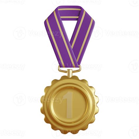 gold medal isolated on transparent background 21834290 PNG