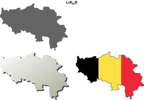 Belgian Version Of Outline Map Set For East Flanders Vector, Belgian Map, Detailed, Ostflandern ...