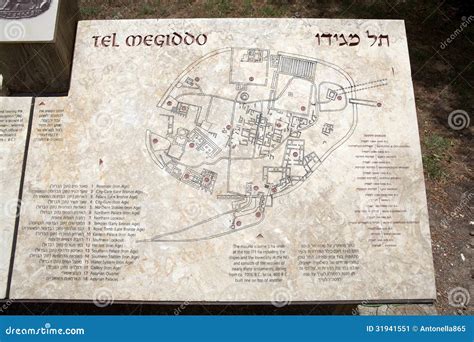 Megiddo Archaeological Site Editorial Photo - Image of archaeological ...