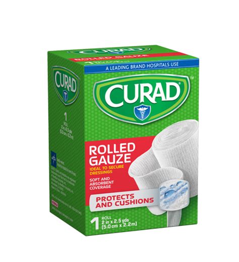 Rolled Gauze, 2" x 2.5 yds, 1 count | Curad Bandages Official Site