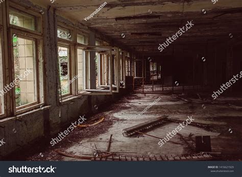 Destroyed Abandoned Ghost City Pripyat Ruins Stock Photo 1416621929 ...