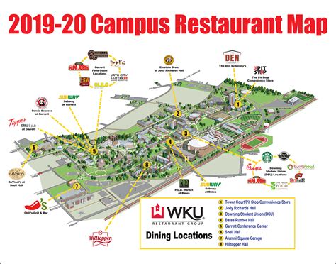 Western Ky University Campus Map | Subway Map