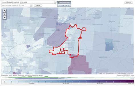 Fairborn, Ohio (OH) income map, earnings map, and wages data