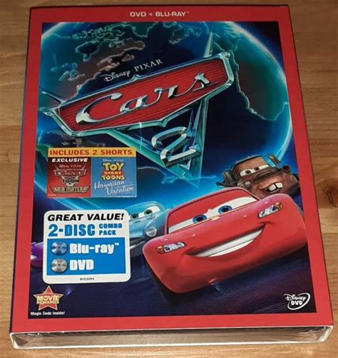 CARS 2 (BLU-RAY + DVD, 2011, BRAND NEW, 2-Disc Set with Slipcover ...