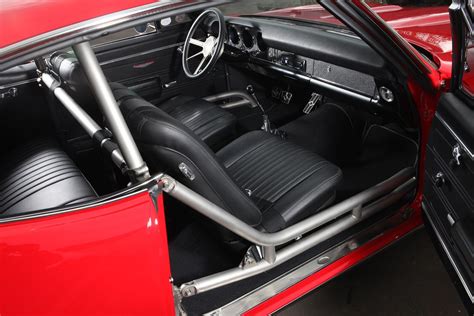 1968 GTO interior by MetalWorks. This black interior features a ...