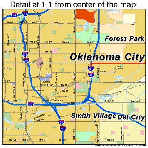 Oklahoma City Oklahoma Street Map 4055000