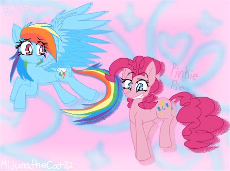 Rainbow Dash and Pinkie Pie by Fennix-Cat on DeviantArt