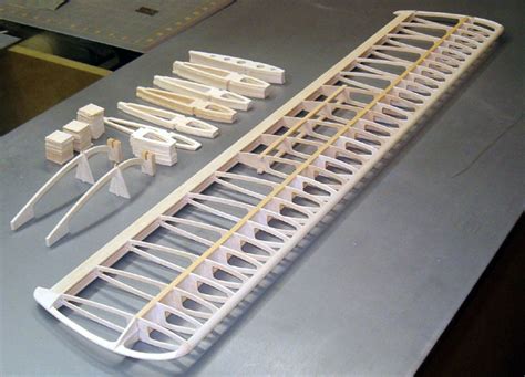 Airfield Models - Styles of Model Aircraft Wing Construction