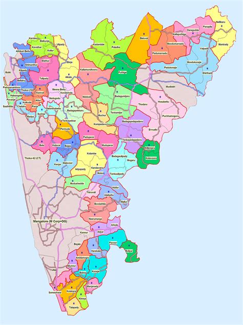 Mangalore Map,Mangalore City Map,Road Map Mangalore India,Free ...