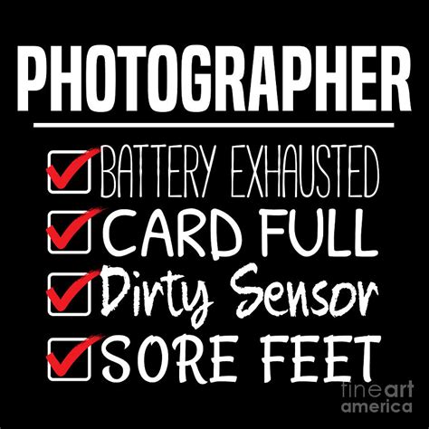 Photography Equipment Checklist Photographer Digital Art by Latin America Focus - Fine Art America