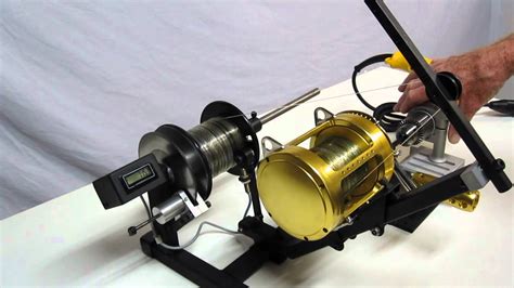 line spooler motorized with disk brake - YouTube