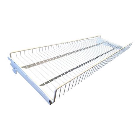 1000mm wire shelf with 2 brackets For Gondola Shelving Shop Display