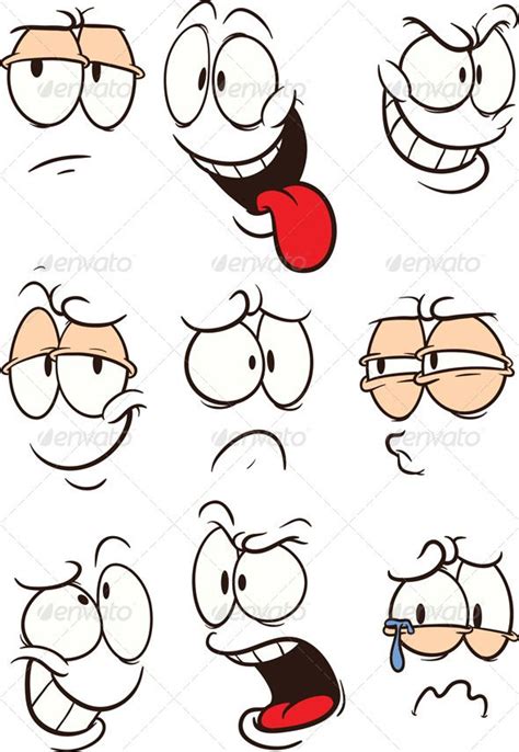 Vectors - Cartoon Faces | GraphicRiver | Надписи в стиле граффити ...