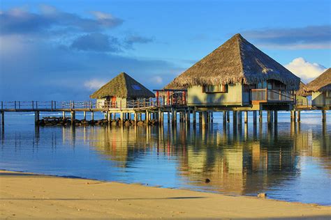 Sunrise Tahiti Bungalows Photograph by Stulaine Studios - Fine Art America