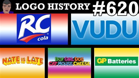 LOGO HISTORY #620 - Vudu, RC Cola, Nate Is Late, GP Batteries & Boy Girl Dog Cat Mouse Cheese ...